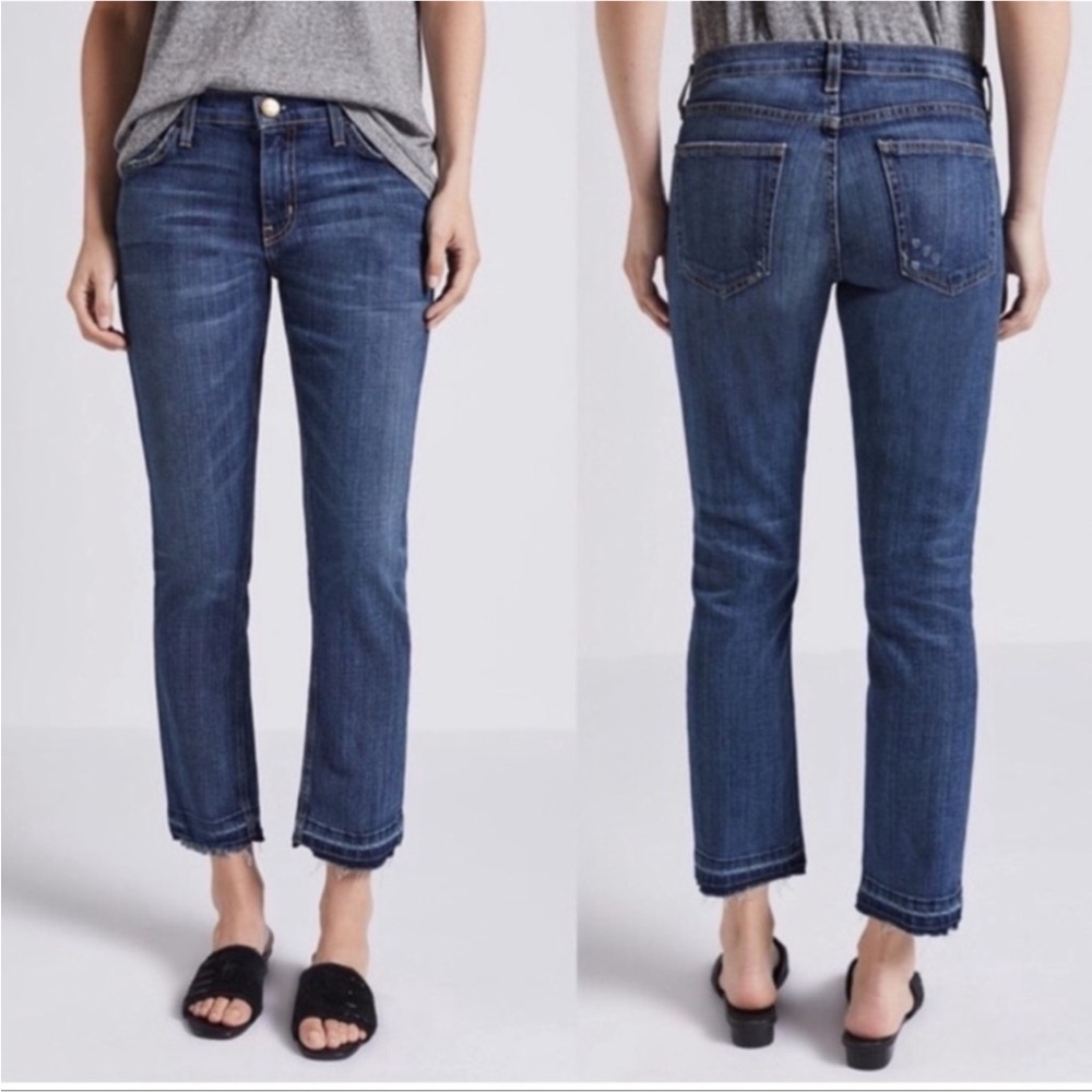 Current/Elliott Cropped Straight Jeans